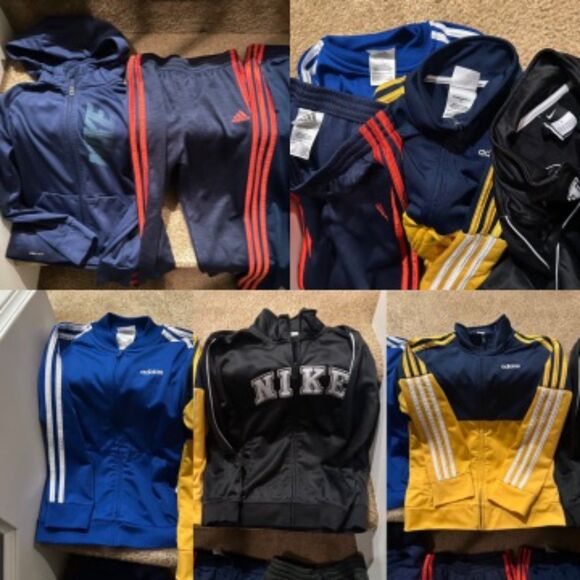 Bundle of Adidas & Nike Jackets and Joggers Size 7 - Picture 1 of 9
